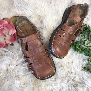 Eurostep Jackson Brown Leather Shoes 8.5W